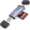 Closs USB 3.0 SD Card Reader, 5Gbps 2-in-1 Type-C & USB-A Dual Slot
