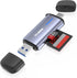 Closs USB 3.0 SD Card Reader, 5Gbps 2-in-1 Type-C & USB-A Dual Slot