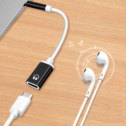 Zenarao 3.5mm MP3 Male to USB C Female Audio Adapter, Only Analog Audio Aux Jack Cable for Smartphone Laptop Tablet