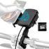 BATIGE Motorcycle Wireless Charger Phone Mount, 15W Qi Charger with USB 2.0, Waterproof for 12V/24V Devices