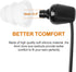 uxcell Replacement Earbuds Tips, Soft Silicone Earpads with Three Flanges Noise Reduce Eartips for Earphone, 10pcs 5mm Inner Hole Ear Cushion Earpads Fit Most in-Ear Headphones, Clear