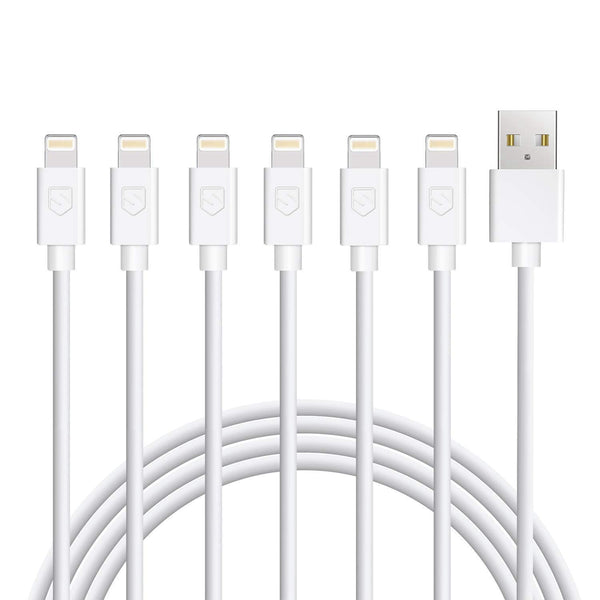 iPhone Charger 6-Pack: 3FT USB Lightning Cables for iPhone XR, XS, XS Max, X, 8, 8 Plus, 7, 7 Plus, 6, 6s Plus, SE, 5,