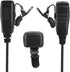 2 Pin Ear Bud in Ear Earbud Ptt Mic Earpiece Coil Ear Piece Two Way Radio Headset for Motorola Walkie Talkie CLS 1410 dlr1060(Black,Wired)