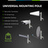 10” Inch Pole Mount Accessory for Outside Antenna (Signal Booster, Yagi Antenna, Expansion Kit) - with U-Bracket