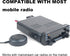 Gabil GSP-01 4 3 3.5mm 4.92 Upgraded Mini External Speaker, Ohm Watt High Power Audio for Mobile Ham Radio CB Scanner
