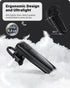 Bluetooth Headset - V5.0 Wireless Handsfree Earpiece with Dual Mic Noise Cancelling, 16Hrs HD Talktime