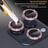 Camera Lens Protector for iPhone 14 Pro & iPhone 14 Pro Max, Tempered Glass Lens Protector Aluminum Alloy Ring Camera Cover Fits for iPhone 14 Pro/iPhone 14 Pro Max (Glitter Pink)