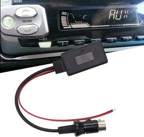13 Pin Bluetooth Aux Adapter, KIMISS ABS Music Adapter for Kenwood 13-pin CD Host, Not for KVT-516, KRC-3006