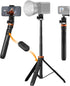 K&F Concept 69" Extendable Light Stand with 1/4" Screw, 360° Ball Head Mini Tripod for Camera, Phone, Projectors
