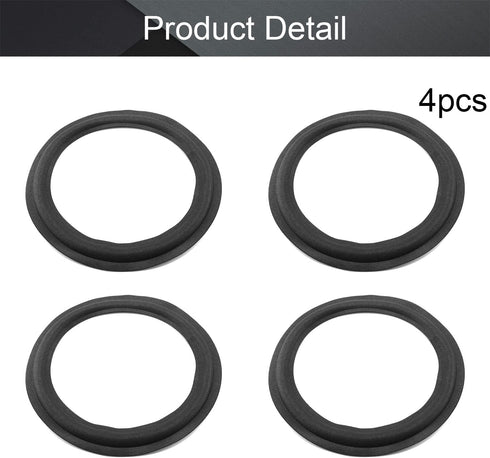 Fielect 12 Inch Speaker Foam Edge Surround Rings Replacement Parts 4pcs for DIY or Speaker Repair