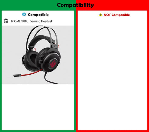 Professional Headset Earpads Replacement Headphone Ear Pads Compatible with HP OMEN 800 OMEN800 Headphones