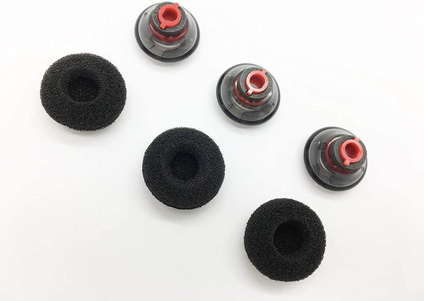 Reki Voyager 5200 Ear Tips - 3 Pcs Premium Replacement Eartips & Foams Set Compatible with Plantronics Voyager 5200