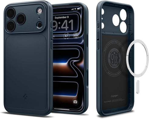 Spigen for iPhone 17 Pro Max Case, Thin Fit MagFit [TPU Covered Camera