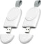 Wireless Charger for Apple Watch (2 Pack), USB Portable Magnetic Fast Charging Travel Car Chargers for iWatch