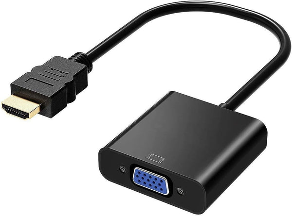 HDMI to VGA Adapter, Gold-Plated Male to Female for Computer, Desktop, Laptop, Monitor, Projector