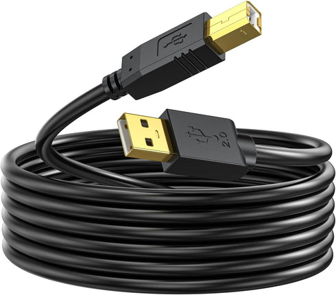 Printer Cable 20 FT - USB A to USB B Printer Cable