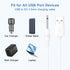 2 Pack 2.5mm Vancle DC Charging Cable USB to DC Fast Charger Cord for Beauty Instrument Charging Cable Massager Charger