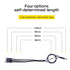 3-Pack Retractable 4Ft Multi Charging Cable 3A - 3 in 1 USB Cable for Samsung Galaxy, LG, Huawei, Tablets & More.