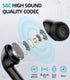 Wireless Bluetooth Earbuds, 50H Playback Deep Bass Stereo Headphones with Dual Mic, Waterproof Charging Case for iPhone