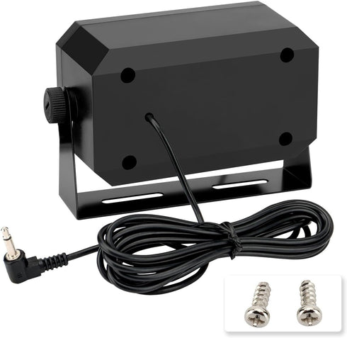 Airiton Communications 3.5mm Rectangular External Speaker/CB Radio Speaker for Ham Radio, External Scanners for All