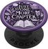 Just One More Chapter Bookish Botanical Purple PopSockets Standard PopGrip