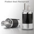 Monosaudio Audiophile Power Plug Black Carbon Fiber Transparent 10A/250V Audio Connector for DIY Power Cord