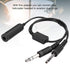 Headset Adapter Cable - U174 Helicopter to General Aviation Headset Adapter with Dual GA Plugs