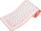 103 Keys Foldable Silicone Keyboard, Wired USB Silent Waterproof Rollup Keyboard for PC Laptops
