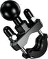 BRCOVAN Handlebar U-Bolt Mount Base with 1'' TPU Ball for Rails 0.5'' to 1.25'', Compatible with RAM Mounts B Size 1