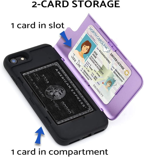 TORU CX PRO Case Wallet for iPhone SE 2022 / SE 2020 / iPhone 8 / iPhone 7, Shockproof Heavy Duty Cover