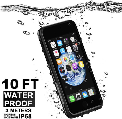 Diverbox Waterproof Case for iPhone SE 2020, iPhone 8, Shockproof IP68 Full-Body Sturdy Case with Built-in Screen