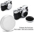 Professional Metal Front Lens Cap Portable Universal Cover for Fujifilm X100 X100S X100T Photography Accessory
