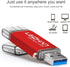 LEIZHAN USB 3.0 Flash Drive, Type-C Memory Stick, 32GB for Samsung Galaxy S9, S8, LG G6, Google Pixel XL