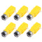 6 PCS DC Electric Motor, 3V-6V Dual Shaft Geared TT Magnetic Gearbox Engine for DIY Arduino Smart Car