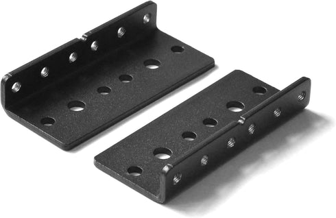 RIVECO 2U Vertical Rack Rails Kit - Heavy Duty Server Rack Mount Rails 2 PCS Black