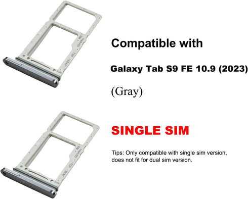 BATLABB 2 S9 S9 PCS for Galaxy Tab FE Single SIM Card Tray Replacement, Single SIM Card Slot Holder Compatible