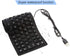 Foldable Silicone Keyboard, USB Wired 85 Keys Waterproof Soft Touch Silent Typing for PC Laptop Notebook (Black)