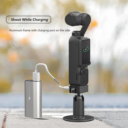 Type-C Charging Base Adapter with 1/4 Screw for DJI Osmo Pocket 3 Action Camera Mounting Accessories