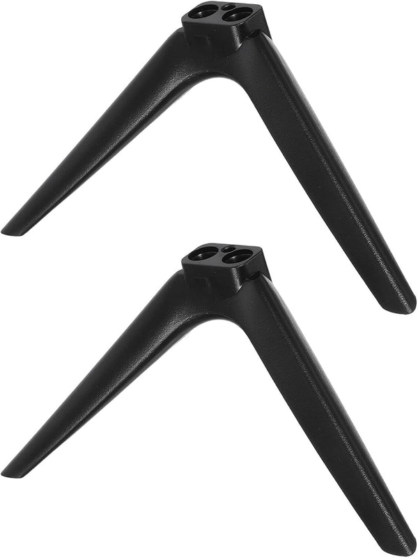 FOYTOKI Tabletop Television Stand Bracket with 15mm Dual-Hole Plastic Legs, No-Drill Stable Tv