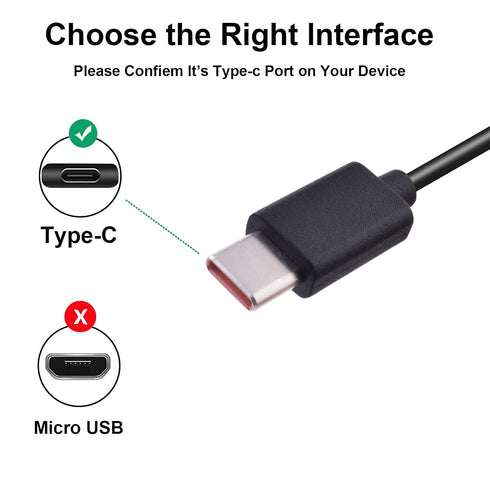USB C to Type C Fast Charging Cable Compatible with Sony WH-1000xm5 WH-1000xm4 WH-1000xm3 Headphones & More (3.3Ft)