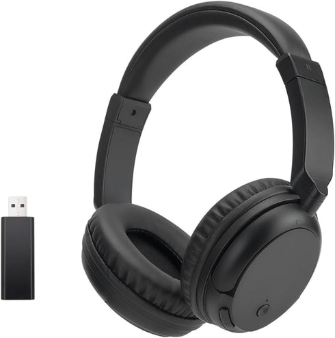 Wireless Bluetooth TV Headphones, HiFi Stereo Over Ear Headphones with Soft Earmuffs, Lightweight Wireless Headphones