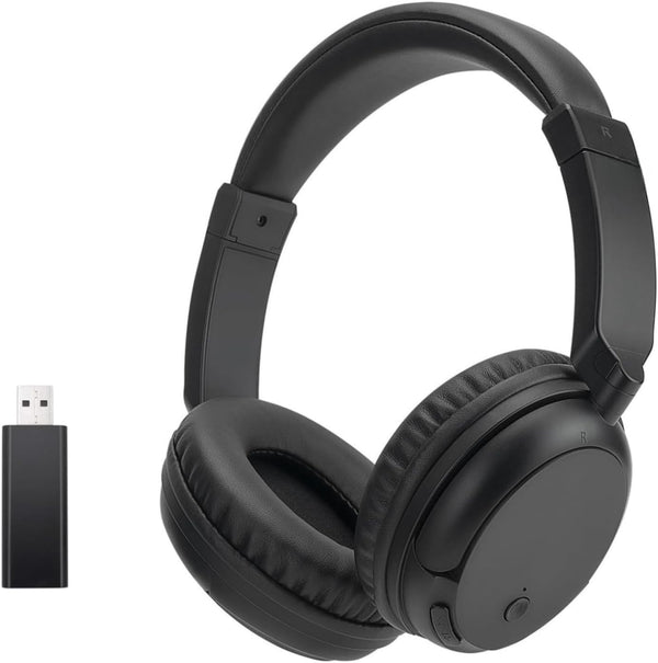 Wireless Bluetooth TV Headphones, HiFi Stereo Over Ear Headphones with Soft Earmuffs, Lightweight Wireless Headphones
