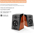 Portable Computer Speakers, Wired Paird 3in Stereo HiFi Computer Multimedia PC Subwoofer with Non Slip Mat