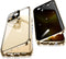Jonwelsy Anti Peeping Case for iPhone 13 Pro Max, 360 Degree Protection, Privacy Tempered Glass, Magnetic Bumper, Gold