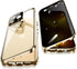 Jonwelsy Anti Peeping Case for iPhone 13 Pro Max, 360 Degree Protection, Privacy Tempered Glass, Magnetic Bumper, Gold