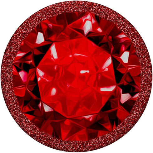 July Ruby Red Birth Month Design PopSockets Standard PopGrip