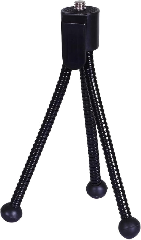 JacobsParts 4" Flexible Compact Mini Table Top Tripod with Adjustable Legs for Small