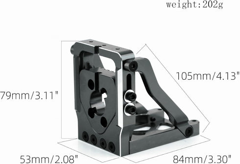 7760 1/5 6S, 8S, 1/6 8S RC Front Motor Mount Fit for TRAXXAS X-Maxx X-Maxx XRT Monster Truck Aluminum Alloy Motor Mount