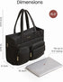 LOVEVOOK Teacher Tote Bag for Women,Multi-pocket Laptop Bag with Large Cup Holder,Nurse Bags Work Travel Computer