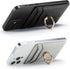 BIAJIYA RFID Leather Wallet Phone Card Holder, Adhesive Stick-on Case for Most Smartphones, for Women and Men
